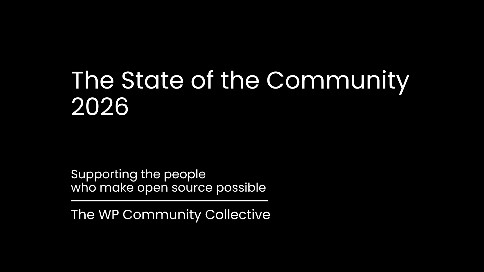 Comunicado de prensa: El Colectivo de la Comunidad WP lanza la encuesta «El estado de la comunidad»